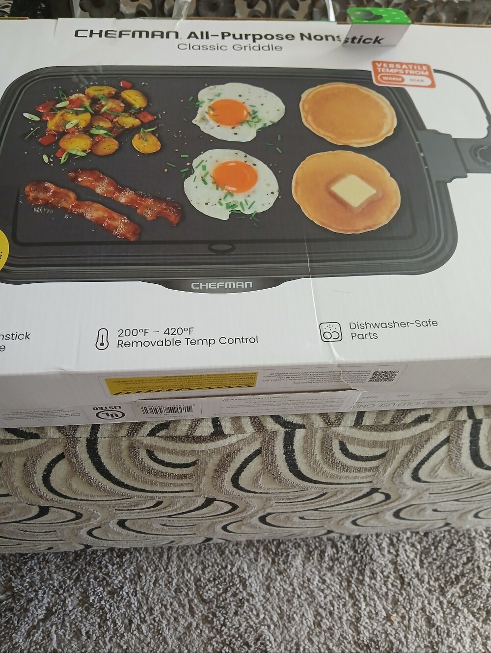 Chefman Black All-Purpose Nonstick Classic Griddle